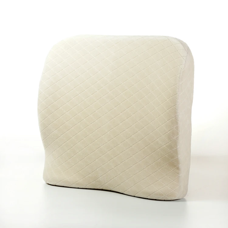 
Factory hot sale memory foam car seat headrest adjustable lumbar support cushion 
