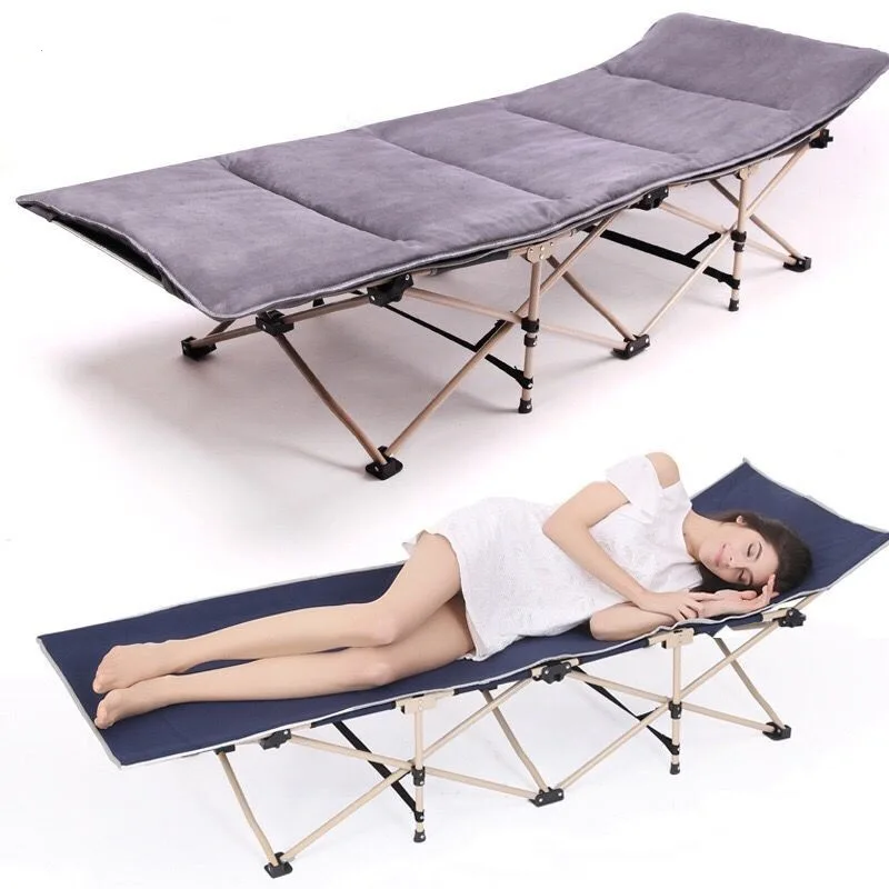 Multi-functional Ultralight Portable Military Aluminum Metal Folding Camping Cot Army Beds For Outdoor Leisure Beach Picnic