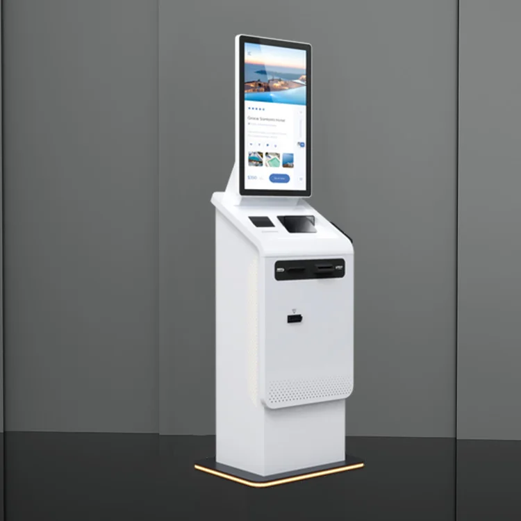 self ordering kiosk machine cash dispenser hotel payment terminal