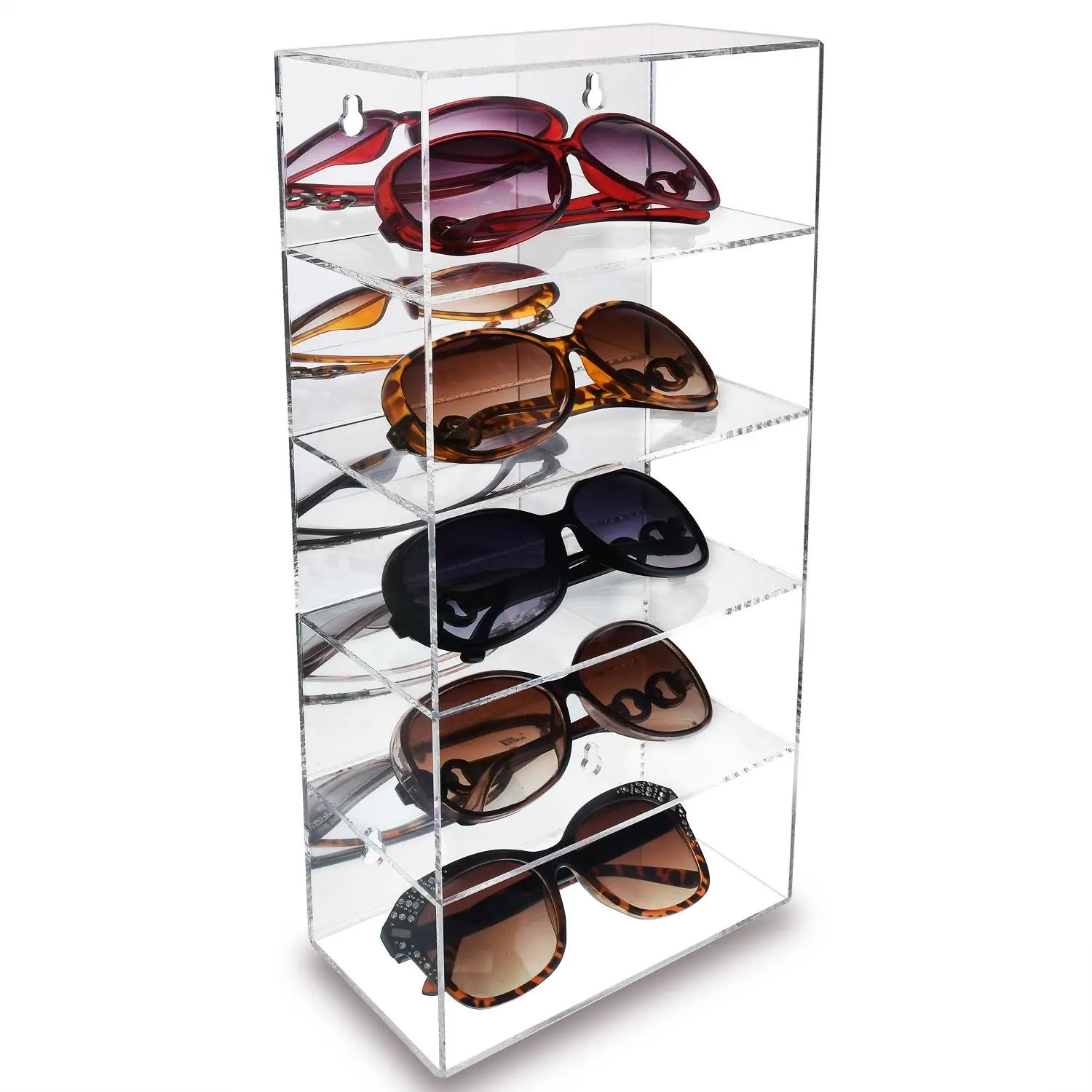 Custom Acrylic Countertop Sunglasses Display case Looking eyewear Optical Organizer Display Show case Lockable