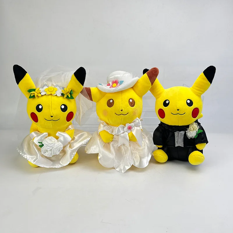 Свадебный подарок Pokemoned Pikachues плюшевые игрушки детские игры товарищи по играм праздничный подарок машина призы