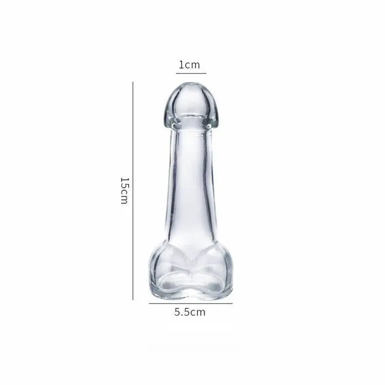 Unique Shape 150ml Club Using Creative Penis Glass Dick Glass Erotic Goblet