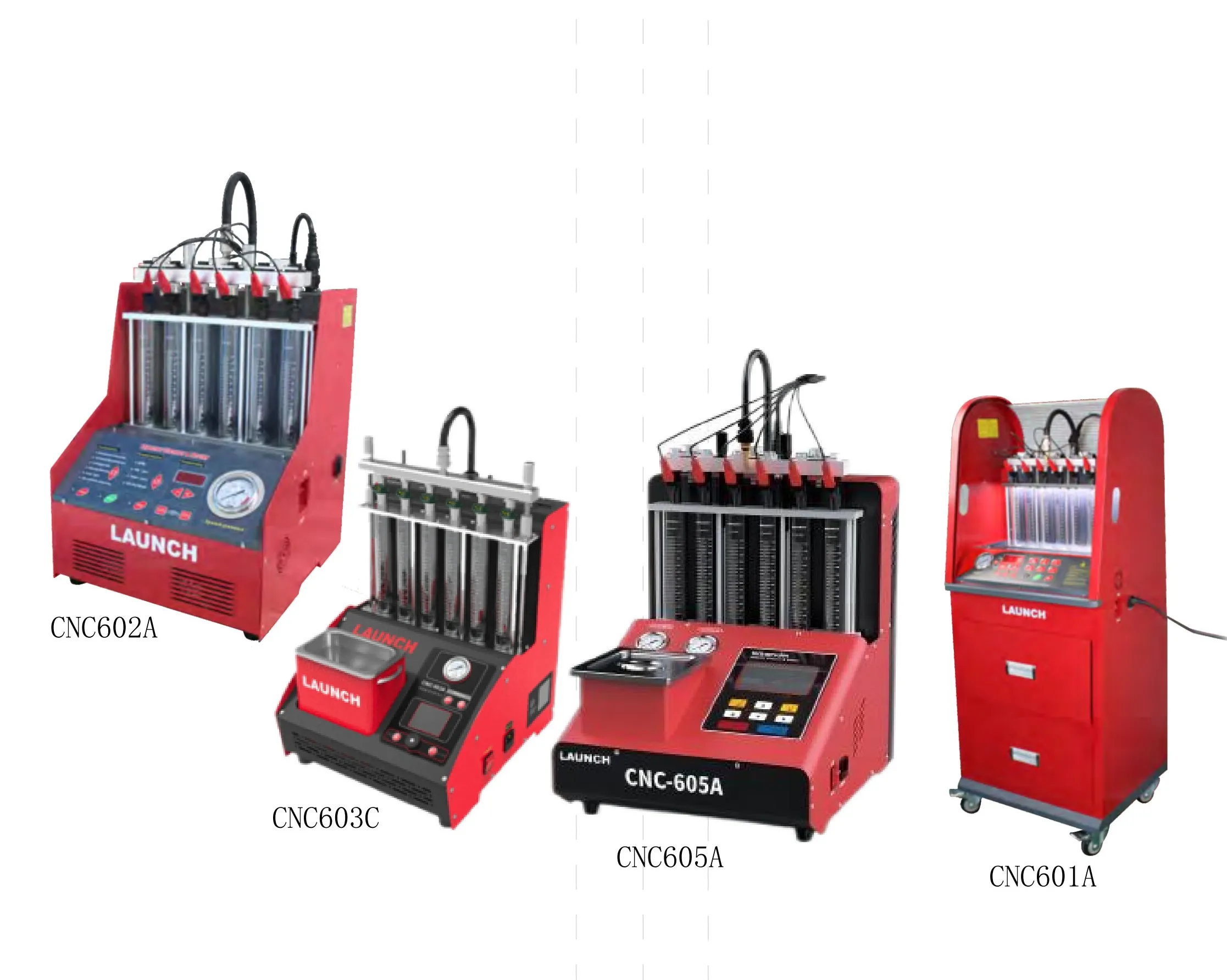 LAUNCH CNC605 2 in 1 suitable for GDI  EFI  SFI and other injectors Cylinder without disassembly Injector Cleaner and tester Dir