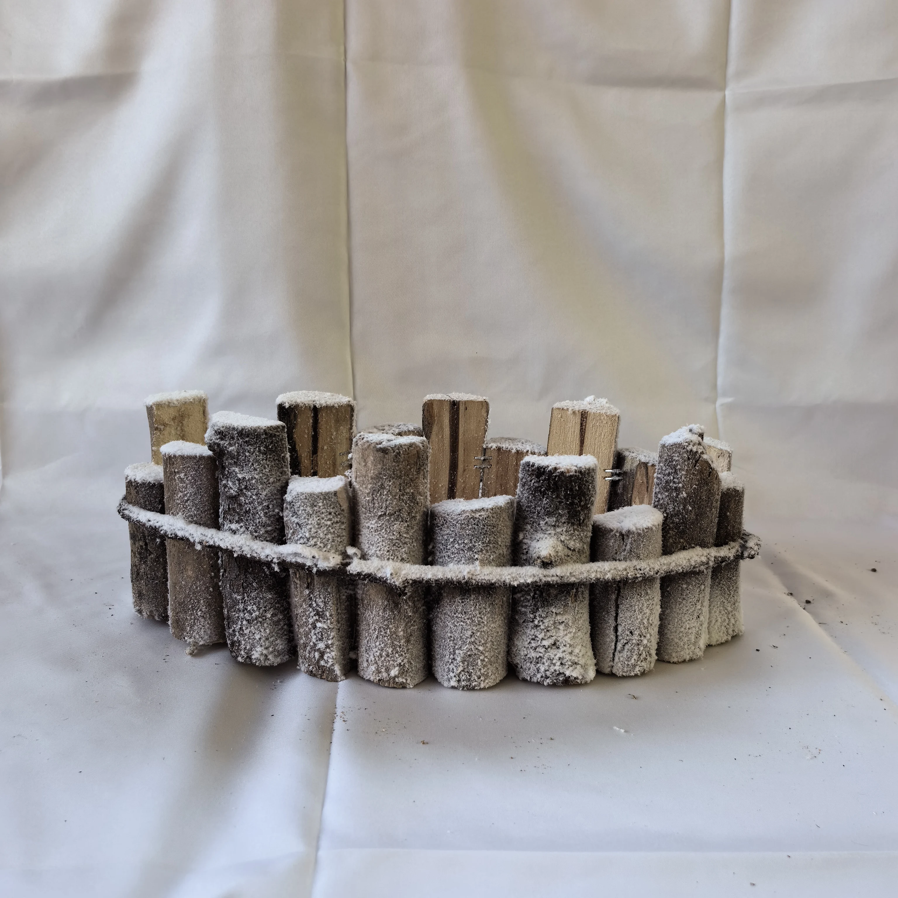 Ship form wooden flower plant pot with pp lining