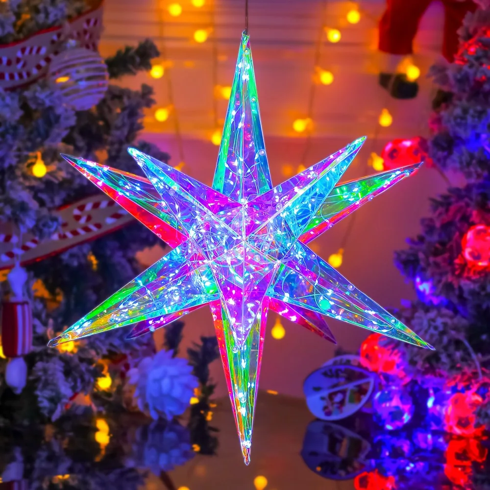 Party Birthday Bar Decorative Polaris light Explosive Star Light LED luminous Christmas led star light