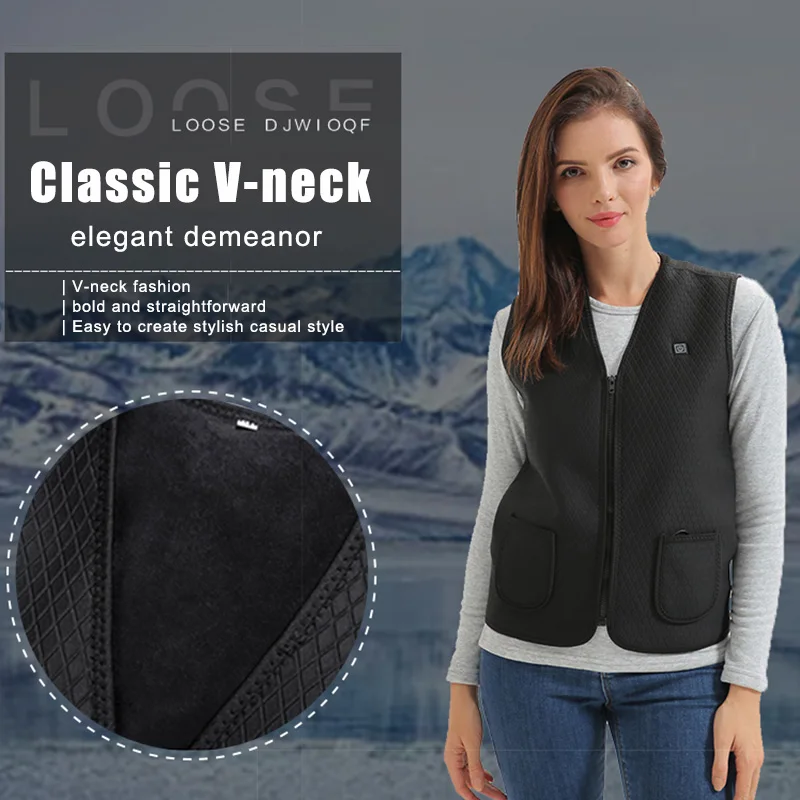 Новый дизайн 2020, электрический теплый и безопасный поставщик, мужской зимний теплый жилет с подогревом