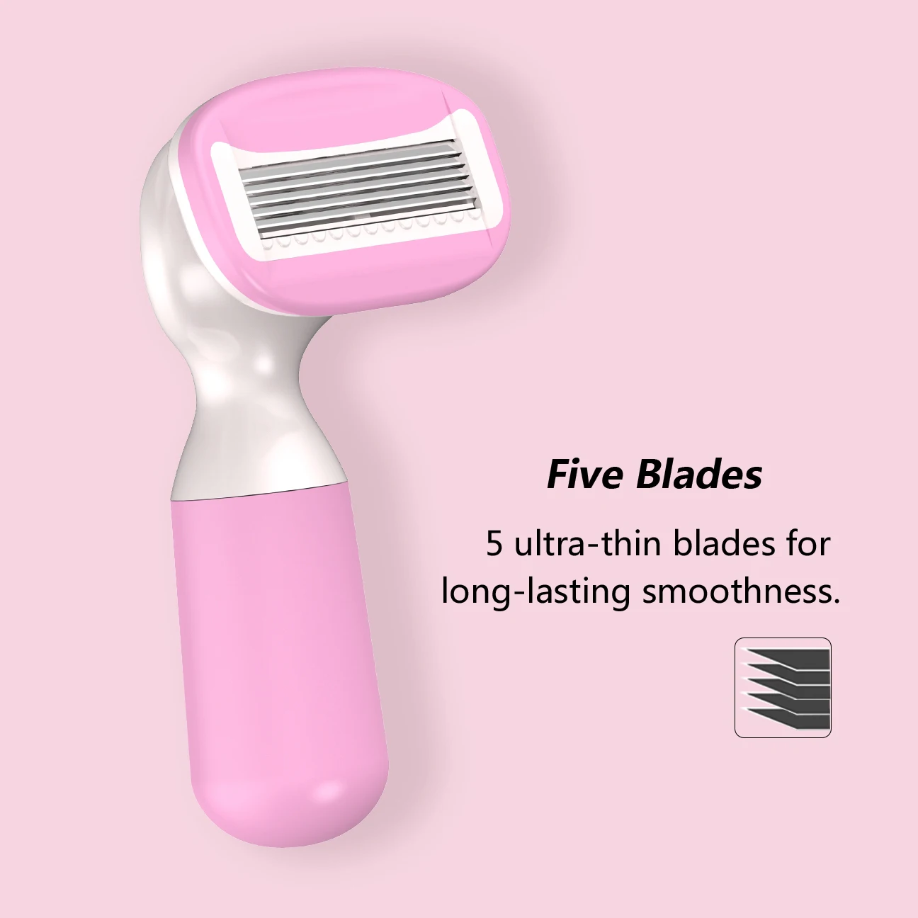 New Design Five Blade Facial System Shaving Razor Hair Remover Razor for Women with Sensitive Skin