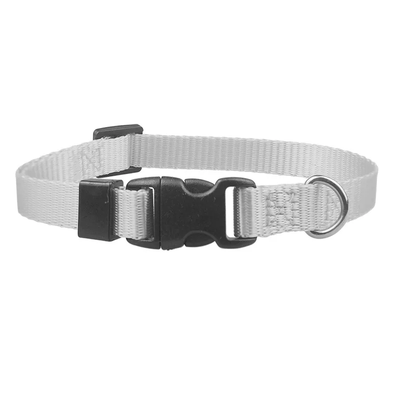Puppy collars for small dogs Nylon Dog Collars Adjustable Classic Solid Color True Dog Collar Pet Essentials M (1.0cm*21.5~33cm)