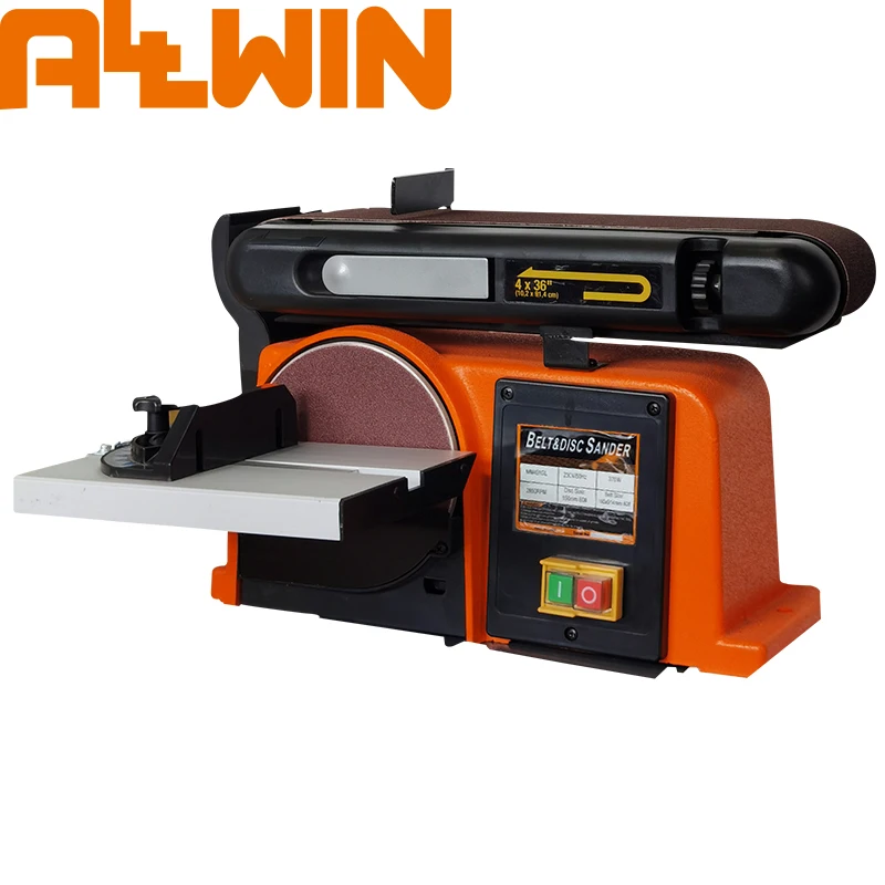 Allwin 230-240V Multi functional 2 In 1 combo benchtop 550W motor 230-240V cast aluminum base belt disc sander
