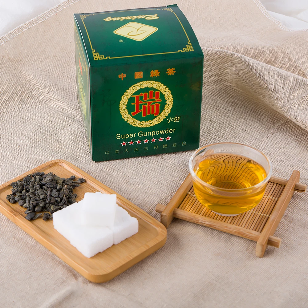 Ruixing Factory Custom Bulk Wholesale Premium Organic Special Herbal West Africa 3505 Gunpowder Tea aaa