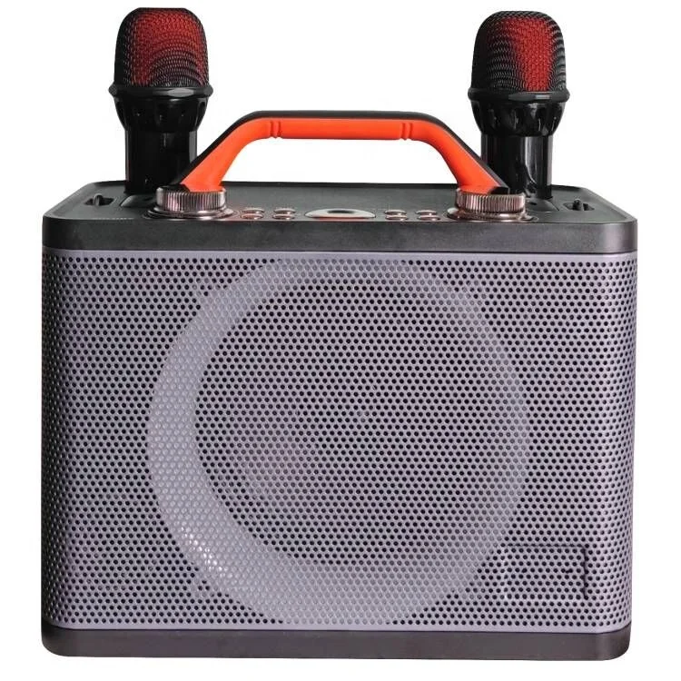 Karaoke Microphone for Kids & Adult, Handheld Wireless Bluetooth Karaoke Mic Speaker Music Player Recorder with LED Lights