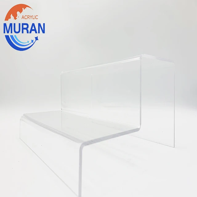 Clear Acrylic Wallet Display Stand 3 Layers Transparent Acrylic Purse Stand Holder Perspex Purse Display Holder Rack