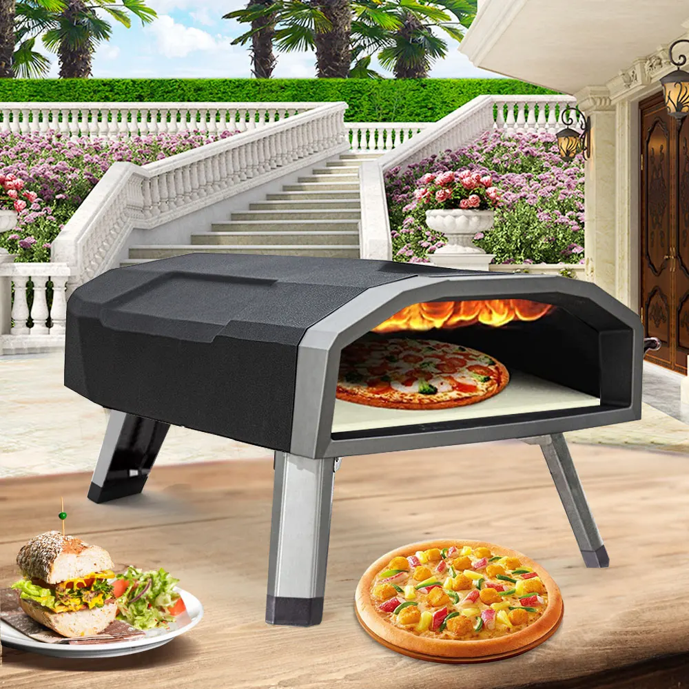 China Manufacturer Outdoor Garden Party Stainless Steel Roast Beef Gas Pizza Oven