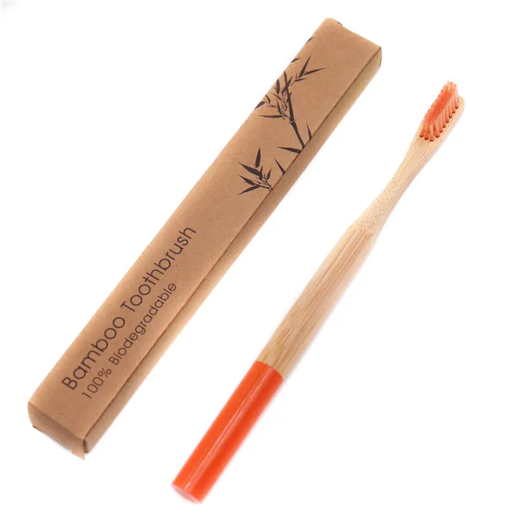 Wholesale bamboo Bristles Eco Friendly Recyclable BPA Free 4 pack Biodegradable Vegan gift Organic Bamboo Toothbrush