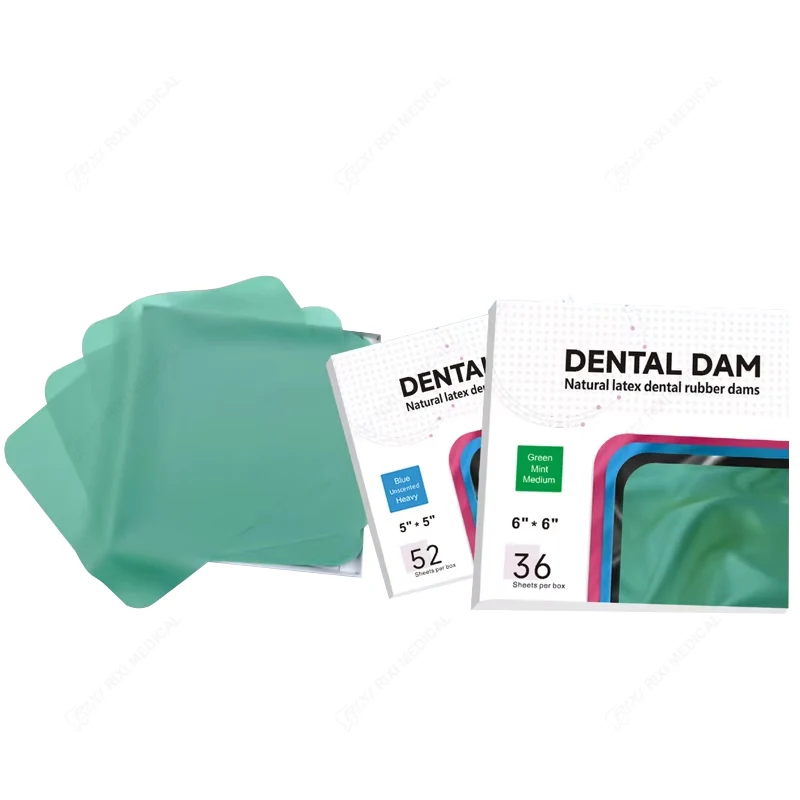 Dental Dam Kit Natural Latex Dental Rubber Dam High Tensile Strength Dental Dams
