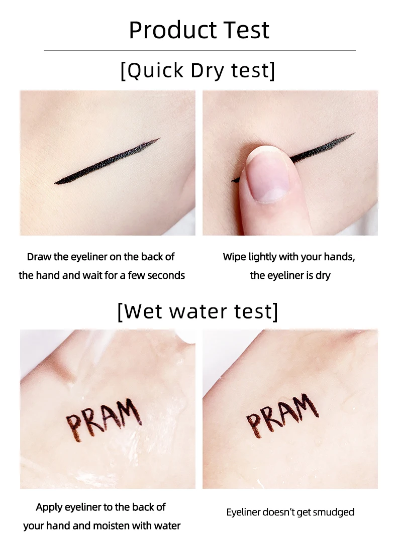 Wholesale young women self-adhesive natural eyeliner makeup