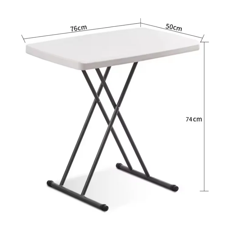 Eaynon cheap plastic table Small Square Plastic Folding Portable Lift Table Portable Laptop Desk Study Table