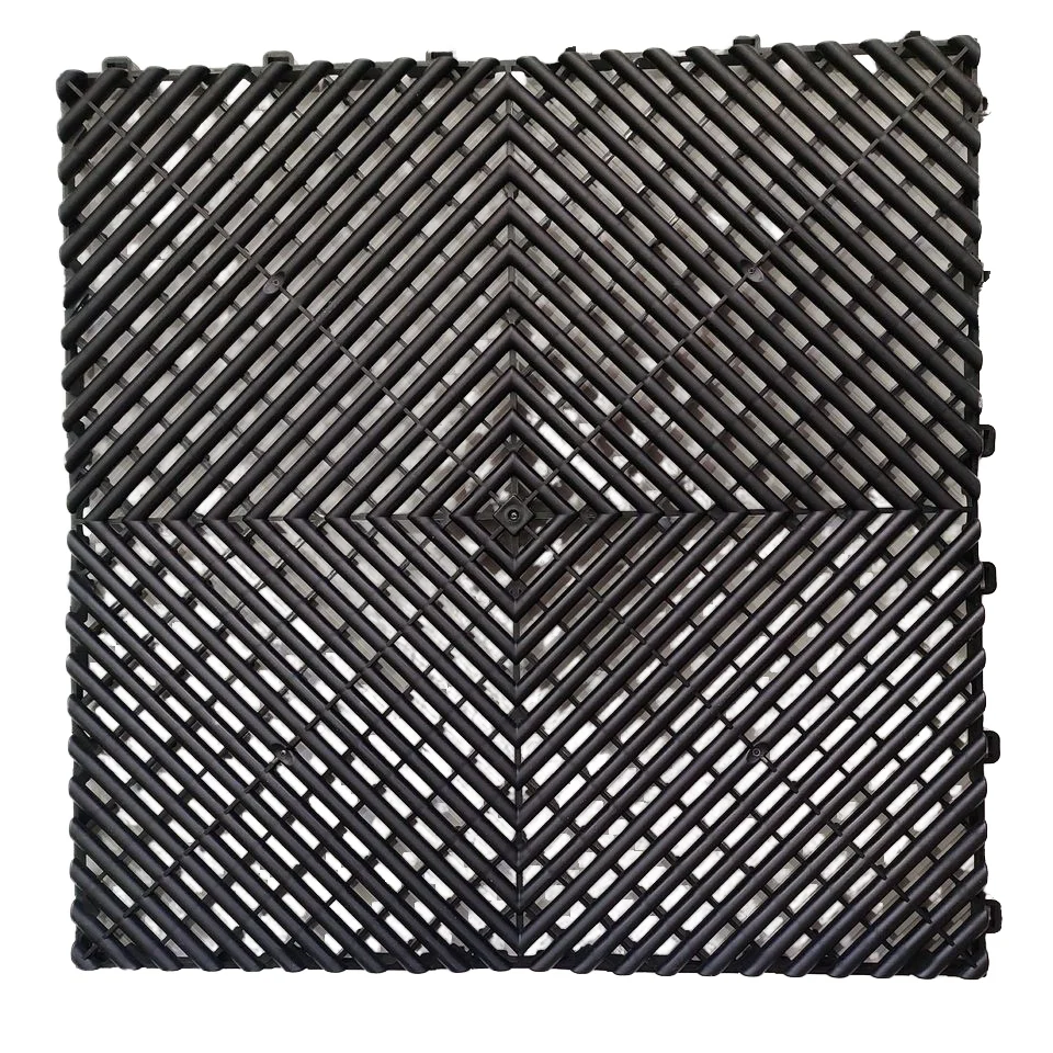 Modern Design PP Vinyl Flooring Products Plastic Garage Floor Tiles for Car Showroom