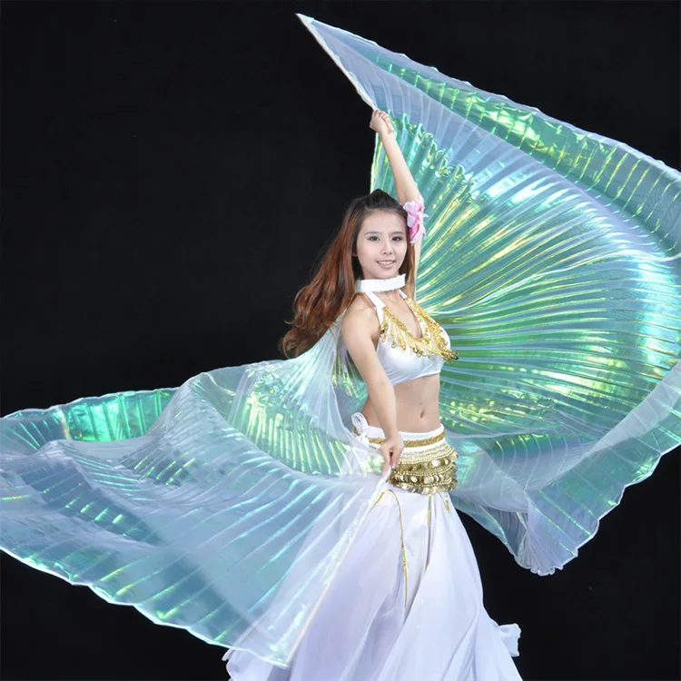 Performance accessory golden color adult 360 degree belly dance wings