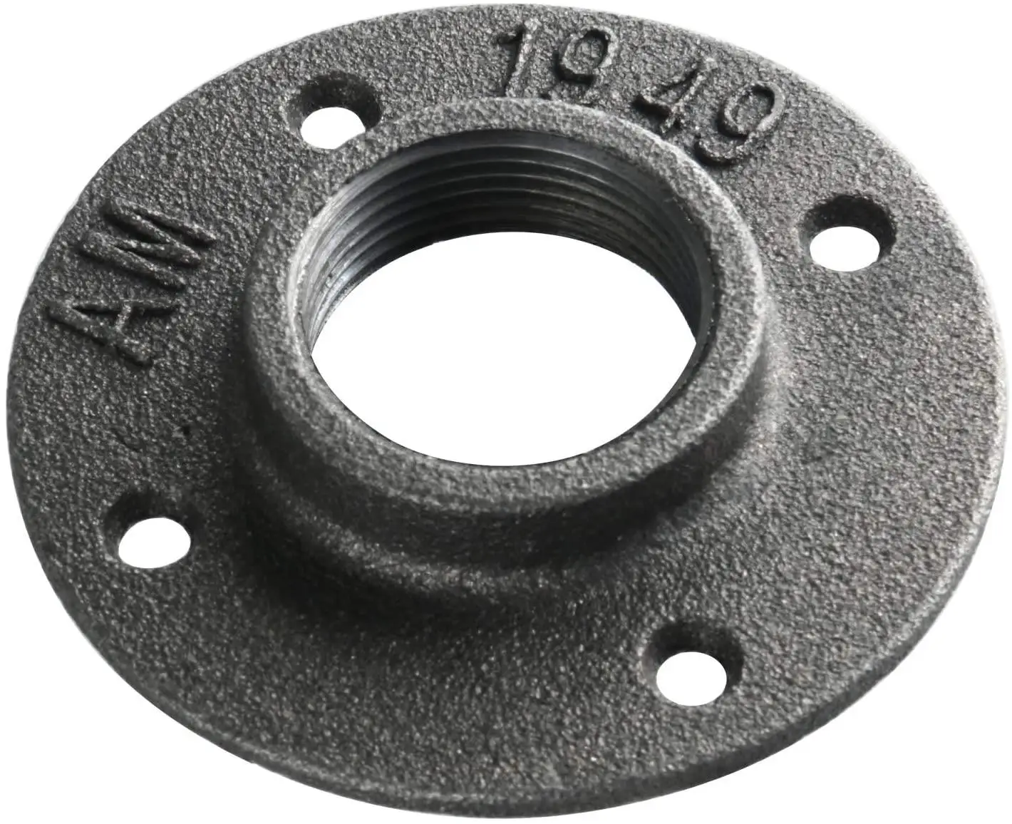 11/4inch cast iron pipe fittings floor flange with BS thread for 4 Tier Rustic Metal Floating Shelves