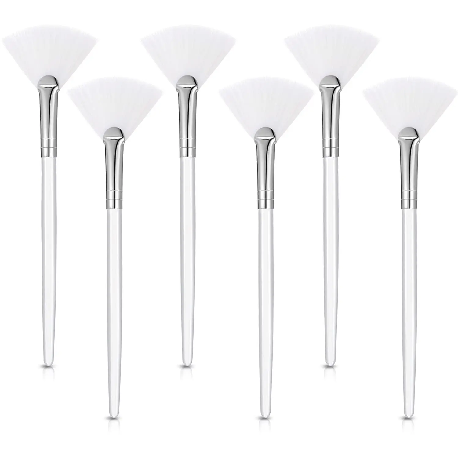 Customized logo Facials Mask Applicator Fan Brushes Cosmetic Glycolic Acid Peel Mask Brush