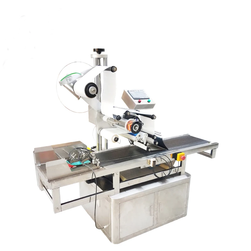 Automatic medical box adhesive sticker labeller transparent tape corner sticker sealing labeling machine applicator Dispenser