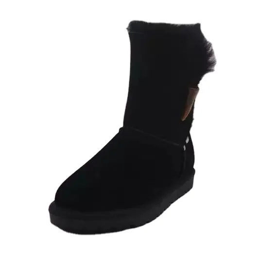 2022 new fashionable custom  Warm suede fabric  women Waterproof Furry shoes snow boots for women
