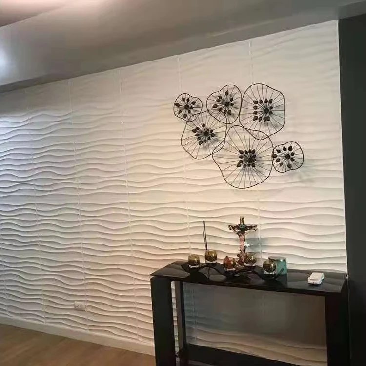 ПВХ 3D обои в Китае огнестойкая и водонепроницаемая настенная панель для внутренней общественной отделки стен