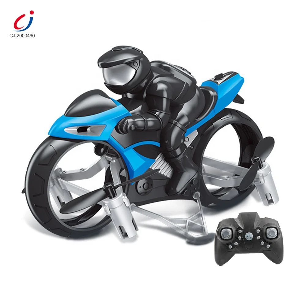 Радиоуправляемый квадрокоптер 2 в 1 land and air, мини-Дрон, летающий Радиоуправляемый мотоцикл