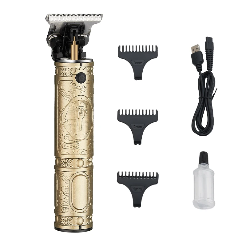 Cheap price stainless steel electric professional hair cut machine cordless hair shaver T trimmer