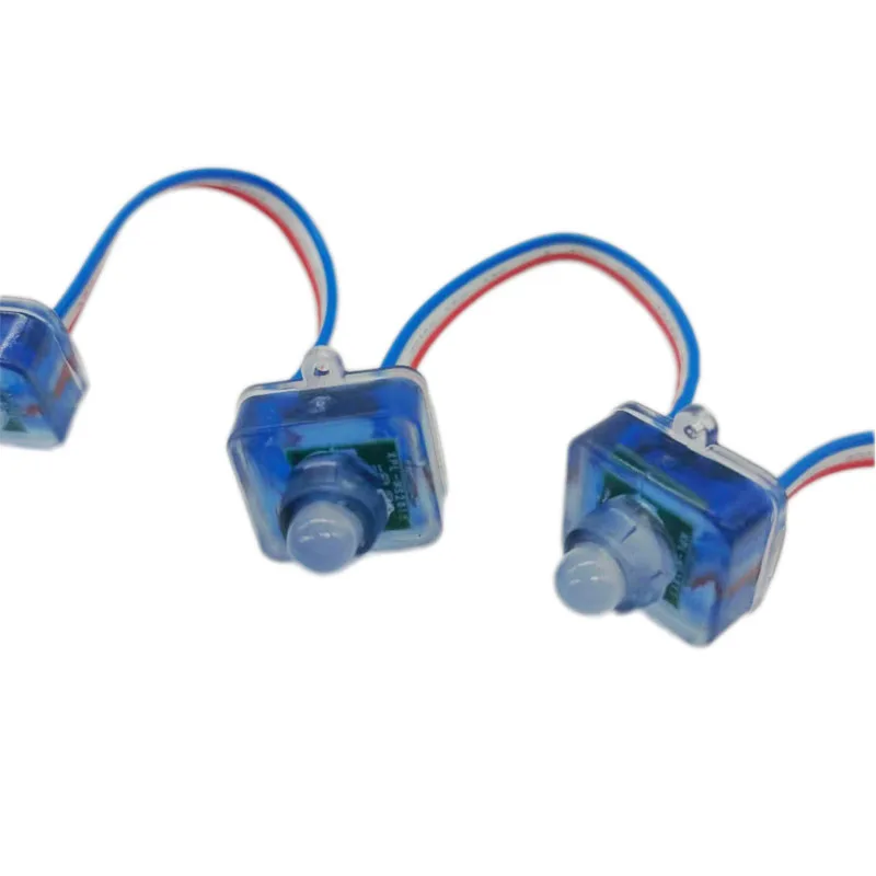 Programmable square 12mm pixel string light rgb full color 5v led modul ws2811 for advertising sign christmas decoration