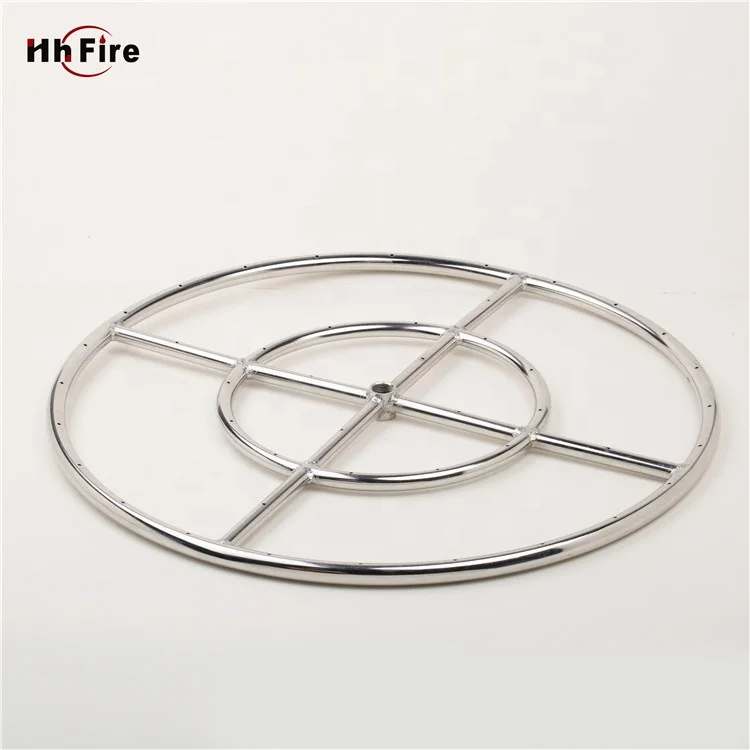 DIY design gas burner for fire pit and fireplace