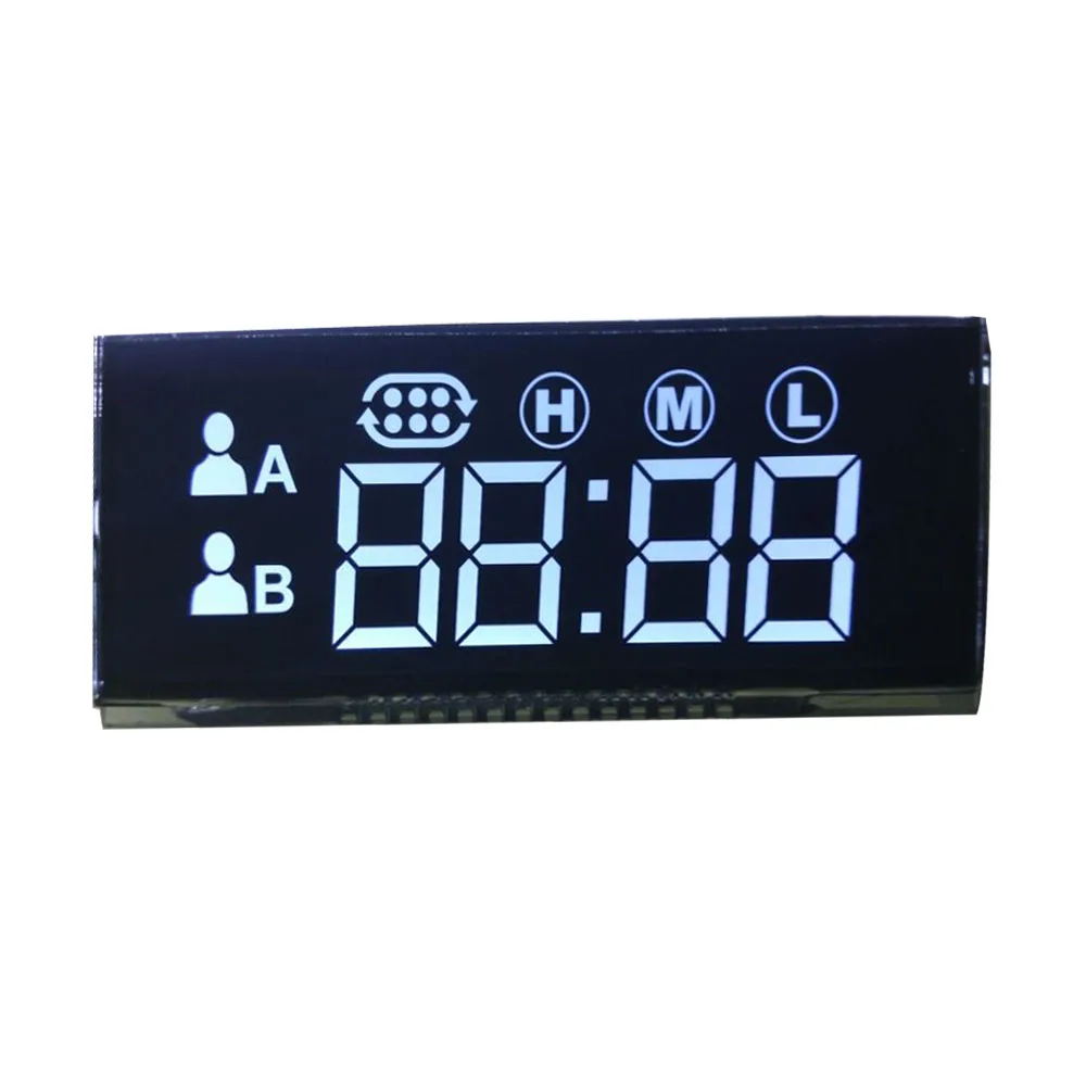 segment 6 digits tn energy meter positive transparent 7 segment lcd