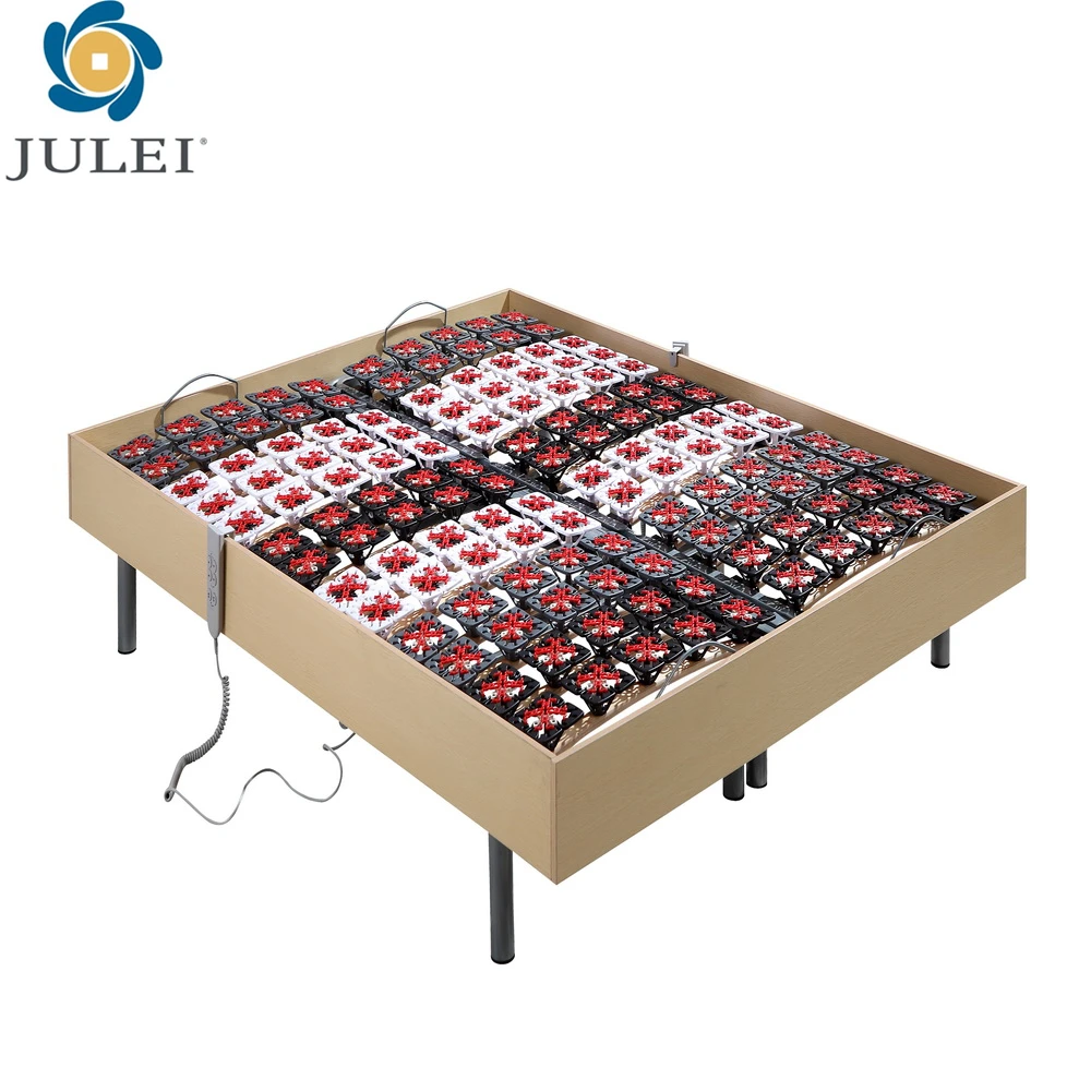 Modern bedroom furniture European hot selling motor adjustable bed wireless remote control foldable frame