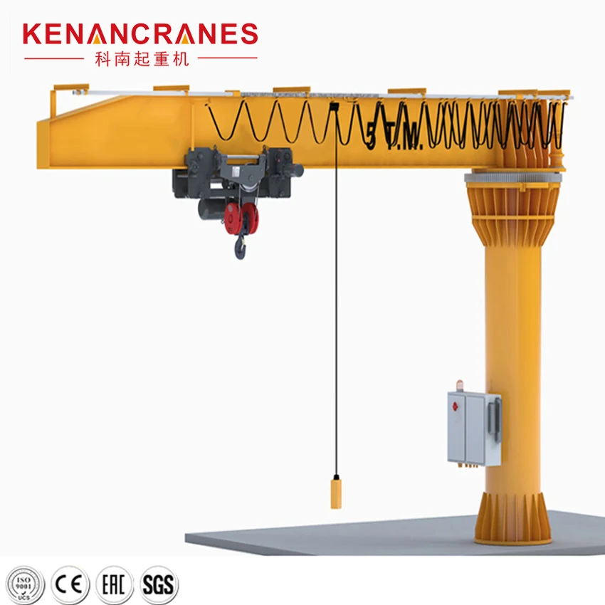 New Design Remote Control VVVF Stepless Speed Wire Rope Hoist Jib cantilever Crane