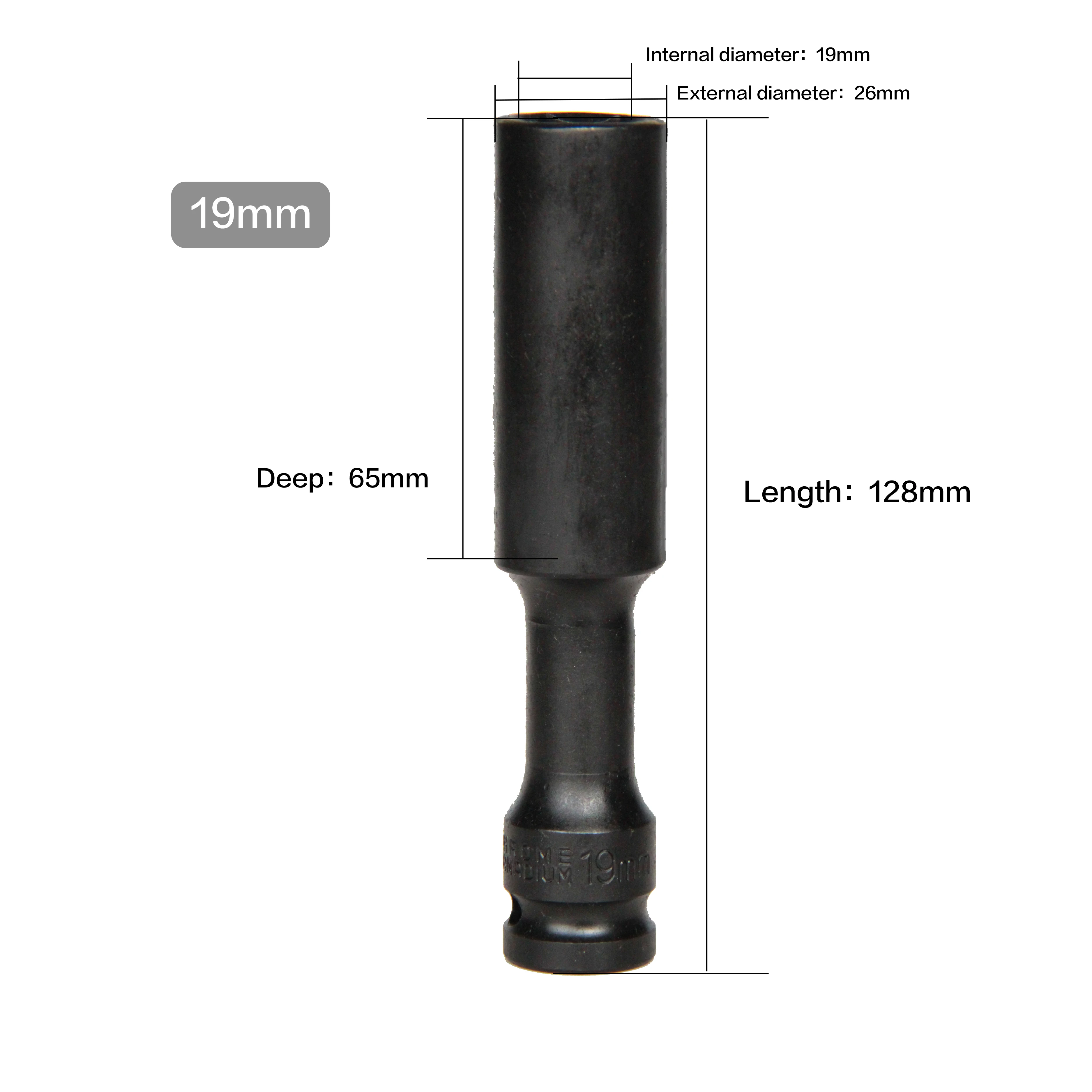 Factory Sell Torsion Impact Socket Set 1/2 Inch Impact Wrench Socket Set