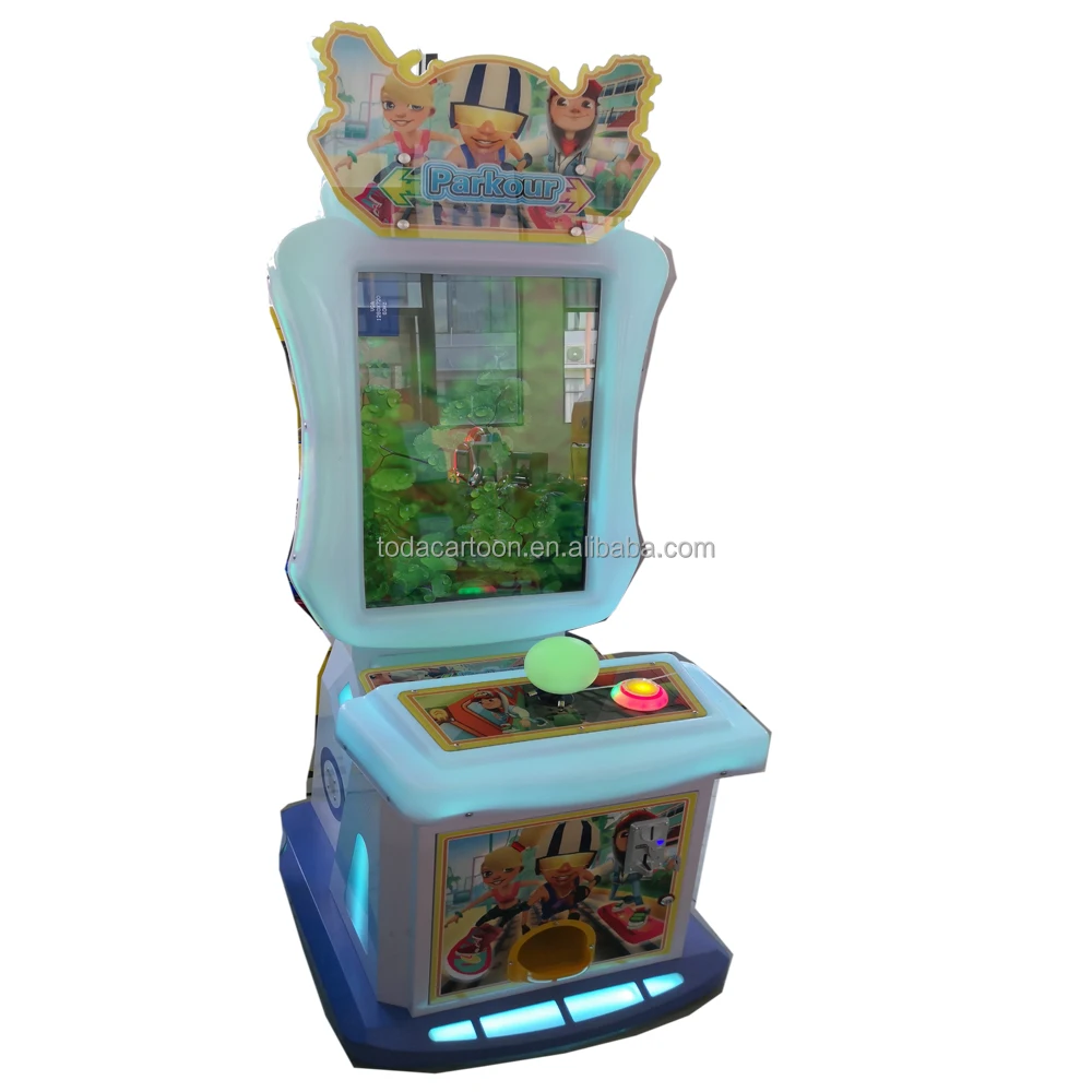 Toda 32 inch Coin Operated Kids Subway  Parkour Game Machine  kids recreation video game machine