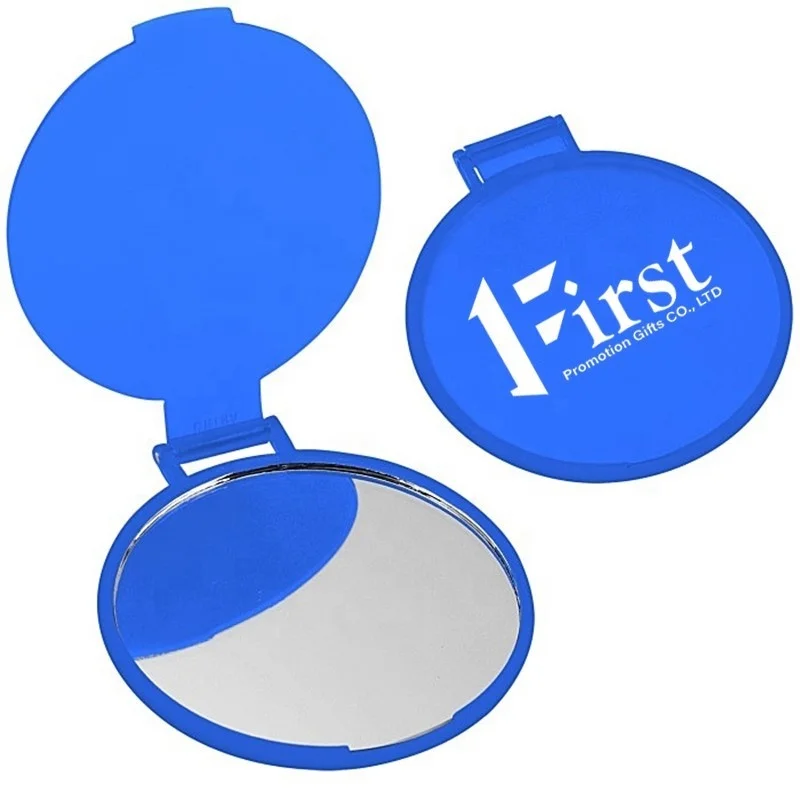 Compact Mirror Wholesale High Quality Cheap Custom Plastic Round Folding Compact Pocket Mirror