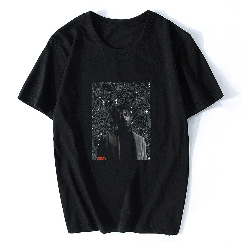 Juice World Black T-Shirt Men Gothic Rip T-Shirt Hiphop 2021 Oversize Street wear  Rest In Peace Legend T Shirt
