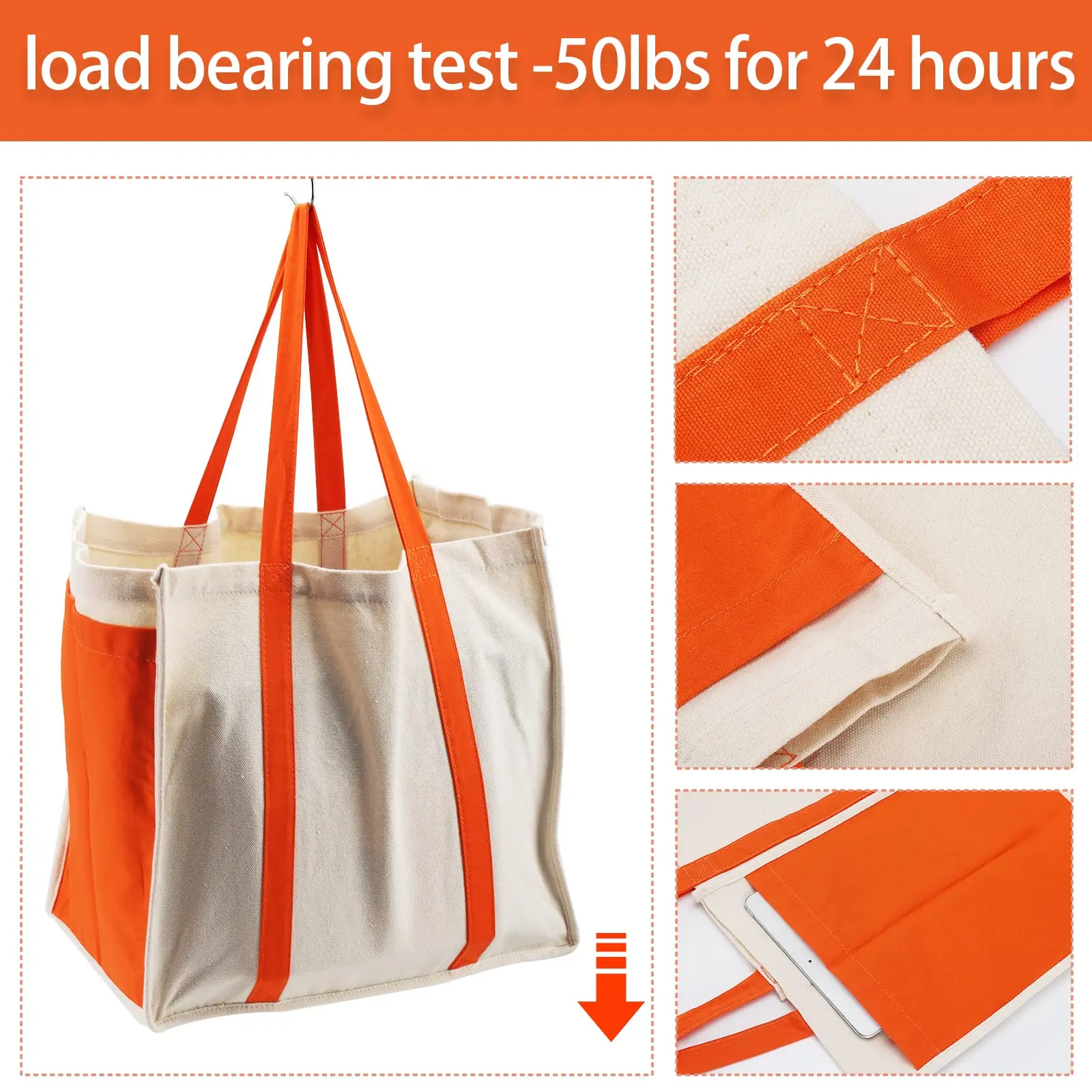 New Arrivals Heavy Duty Cotton Canvas Grocery Tote Bags Reusable Design Tote Canvas Shopping Bag Custom Sublimation Tote Bag