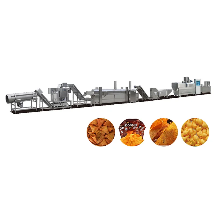 Factory Manufactured Tortilla Chips Snack Food Making Machine Production Line