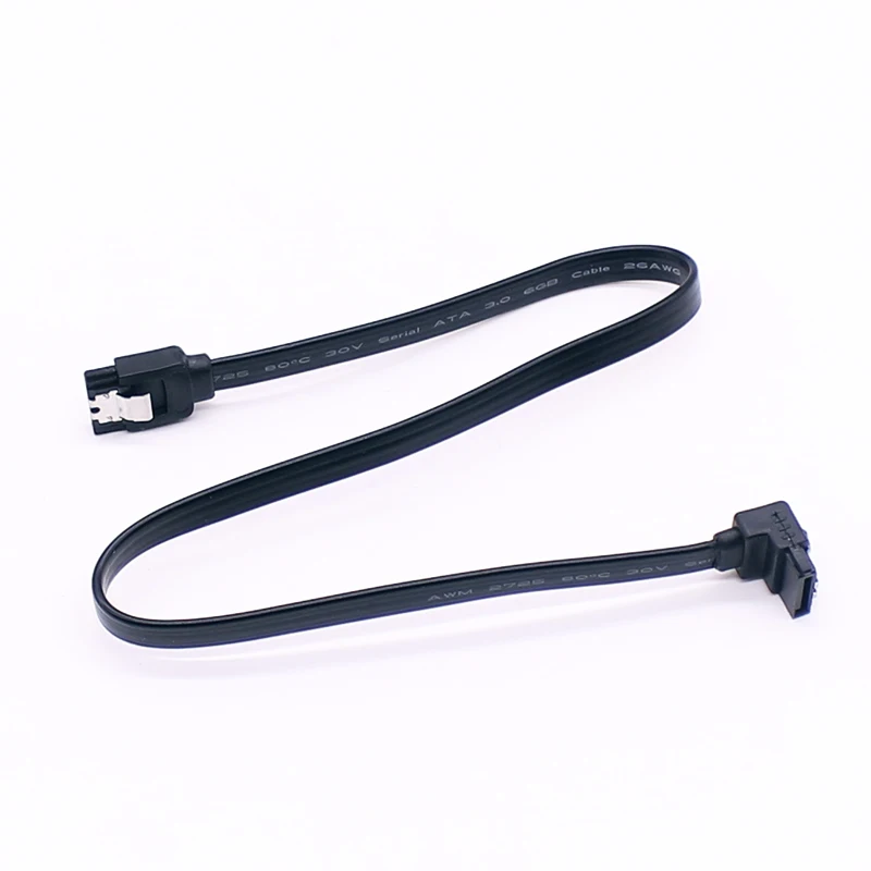 40cm Solid State Hard Disk Serial Data Multi-Color Multi-Spec Flexible Sata Hard Disk Fast Transmission Angle Sata 3.0 Cable