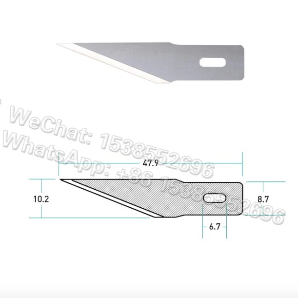 Сменные лезвия для ножа Exacto X-Act #11 из углеродистой стали