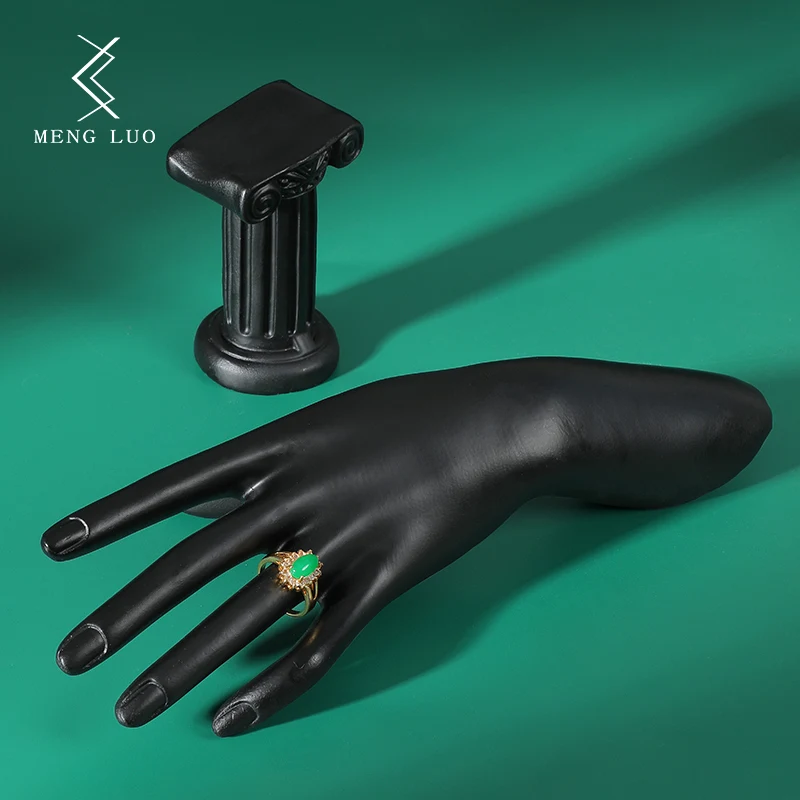 New Black Shaped Resin Mannequin Hand Model Ring Holder For Ring Bracelet Bangle Necklace Display Stand