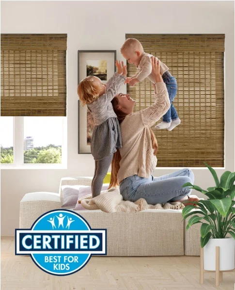 Customized Real Natural Bamboo Material Sheer Bamboo Roman Shades Light Filtering Cordless Blinds for Interior Windows