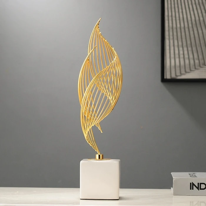 Modern popular Decorative Plating Metal iron work house decor christmas ornaments luxury Home Decoration