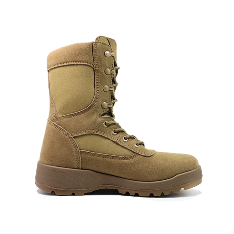 Supportive and stable Coyote suede leather  boots for men