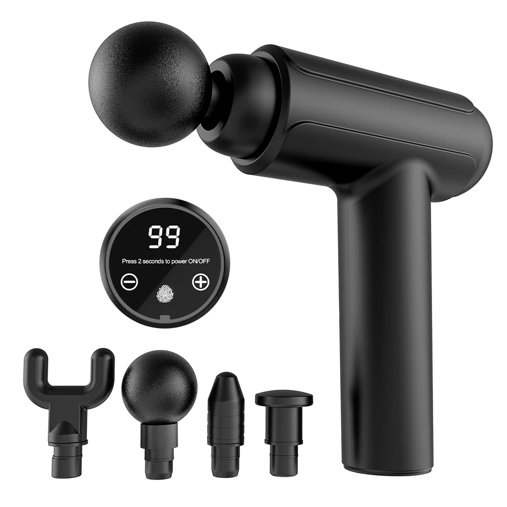 2024 Phenitech New Design Massage Gun, Adjustable  Massage Gun with 32 speeds, Replaceable Massage Gun with 8 heads