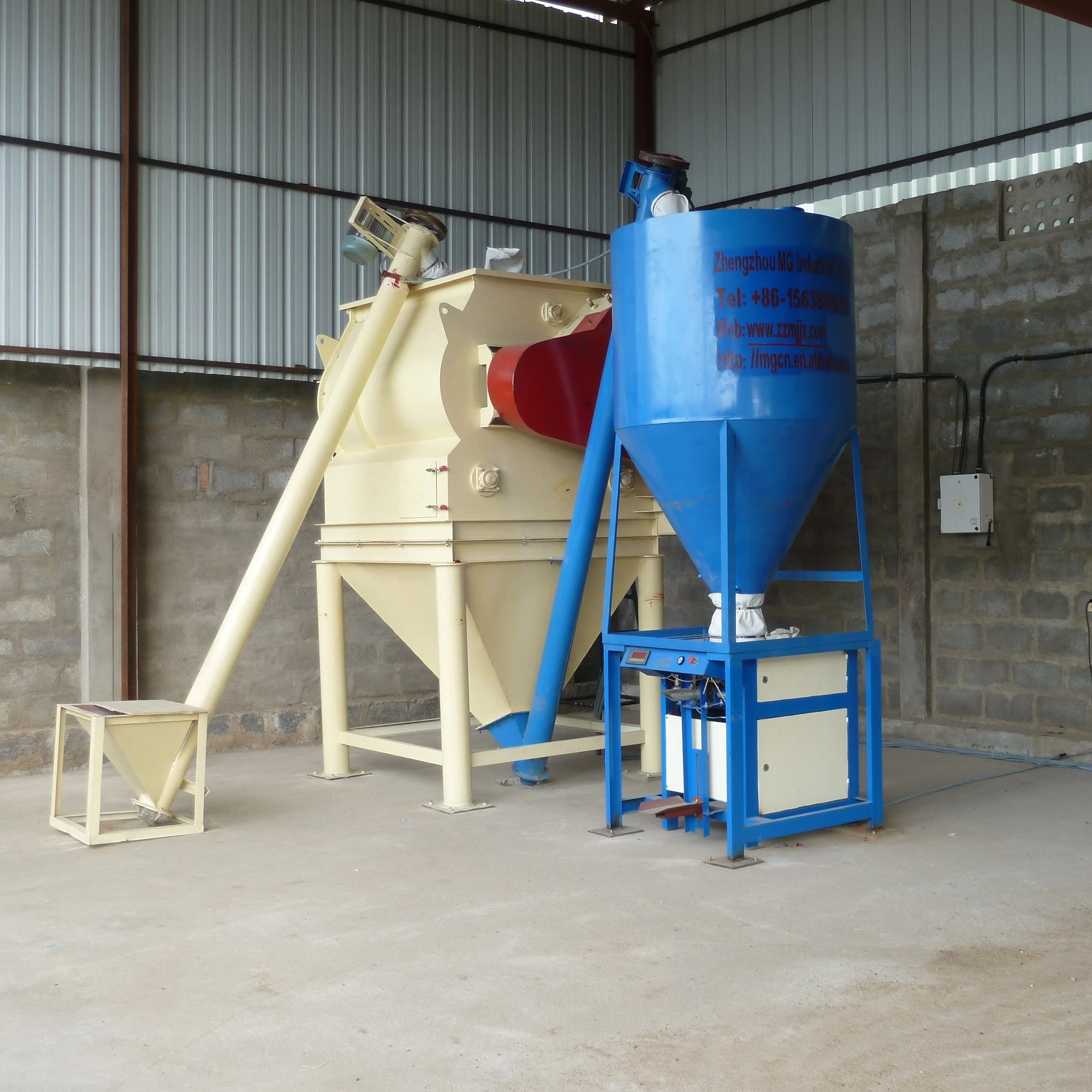 Tile Adhesive Batching Wall Putty Making Dry Mortar Mixing Machine Plant