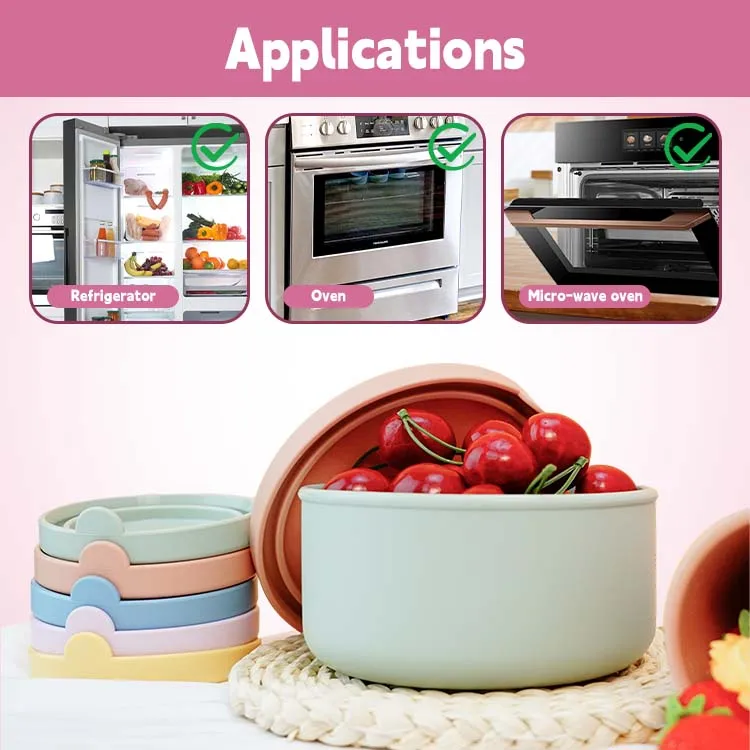 Portable Silicone fresh Box Dishwasher Safe Food crisper Durable Fresh Keeping Silicone Food Container